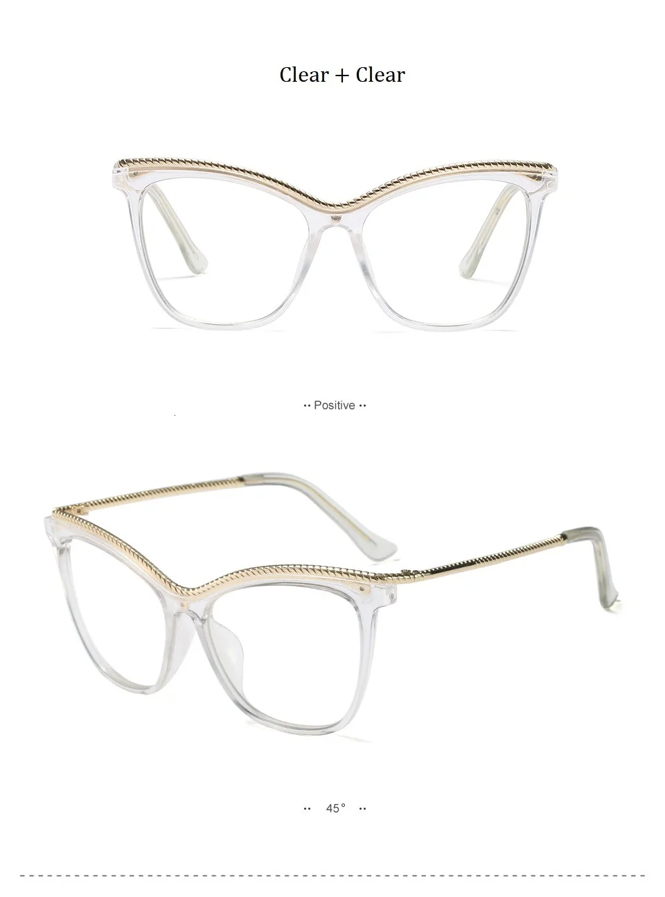 Женские очки кошачий глаз, оправа, Модные прозрачные очки, женские пикантные очки, брендовые дизайнерские прозрачные линзы, очки UV400, новинка