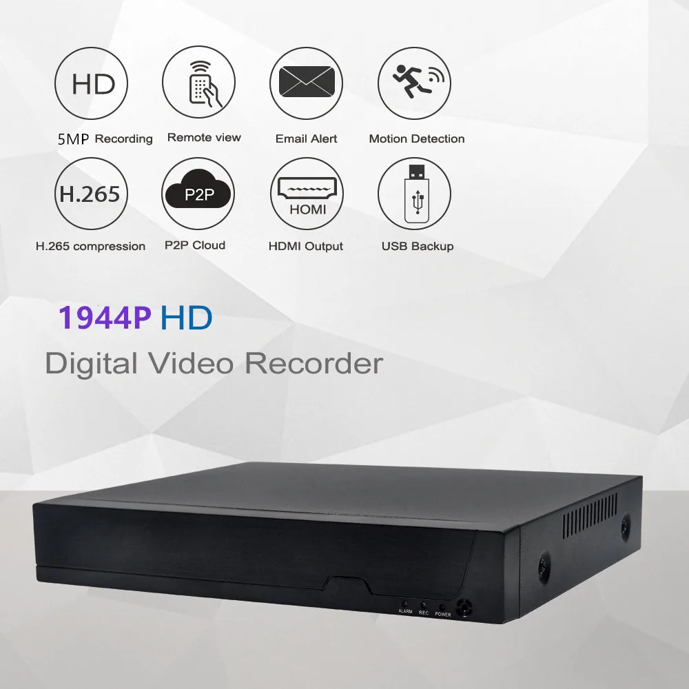 Хранитель H.265 8CH 5MP POE NVR безопасности ip-камера видеонаблюдения системы видеонаблюдения P2P ONVIF 2MP/5MP сетевой видеорегистратор