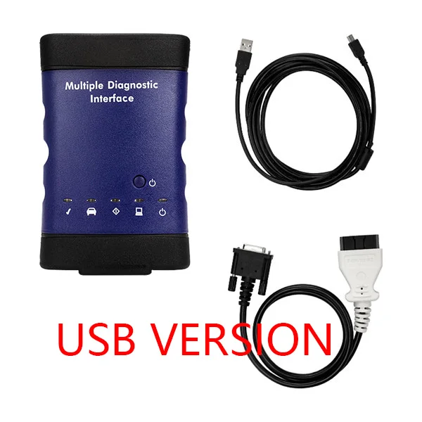 Новейший OBD2 V2019.07 forGM MDI MDI2 множественный диагностический интерфейс ForGM MDI wifi многоязычный для Opel сканер - Цвет: MDI USB