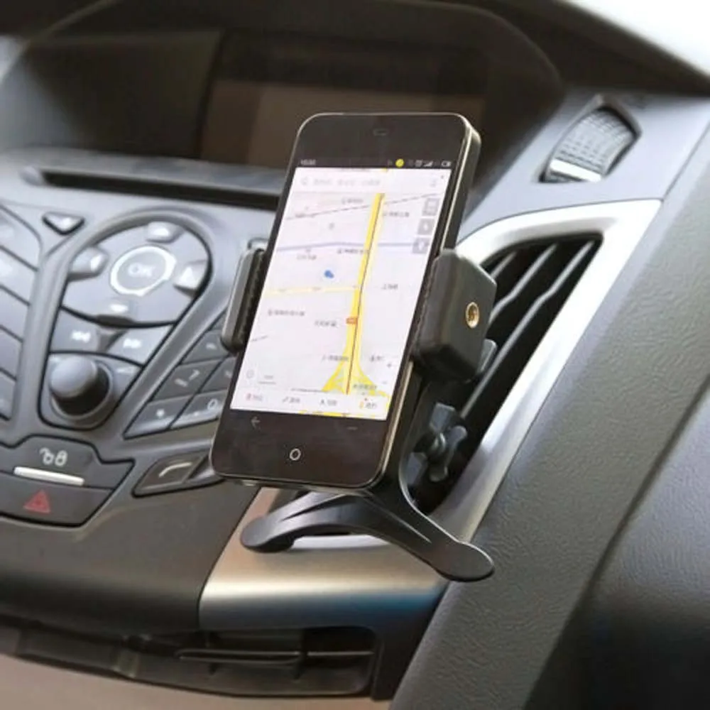 Горячая черная автомобильная подставка для крепления на вентиляционное отверстие для мобильного смартфона gps высокого качества