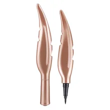 Макияж глаз, черный жидкий карандаш для подводки глаз, Быстросохнущий косметический карандаш в форме пера, подводка для глаз, водостойкий косметический инструмент, макияж для век