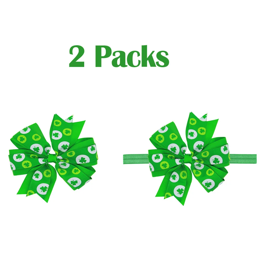 День Святого Патрика заколки для волос детей Заколка Для Девочек трилистник бант