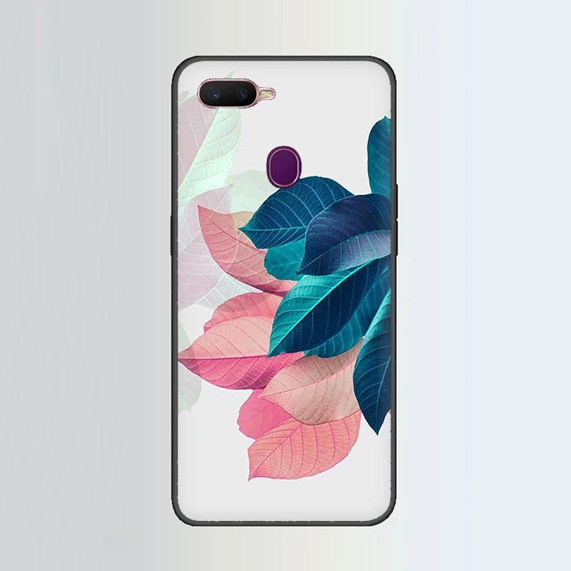Тропические растения и листья силиконовый чехол для телефона для OPPO R17 R15 F11 F9 Pro R11s A77 R11 R9s F9 F7 A73 A83 A59 A39 A5 - Цвет: B6