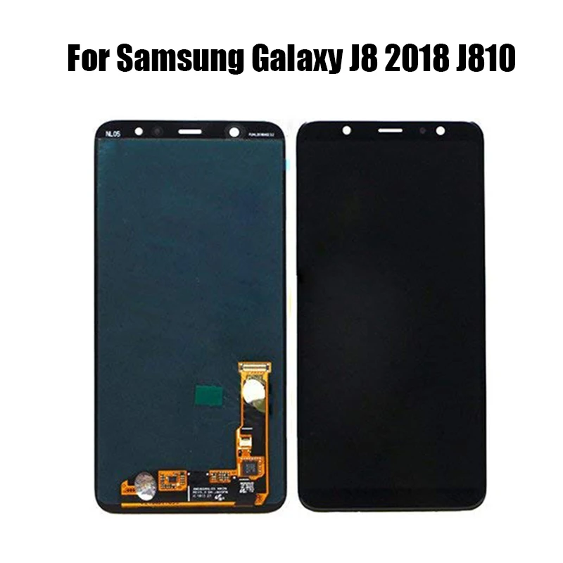 OLED / TFT для Samsung Galaxy J8 2018 J810 SM-J810M J810F J810Y ЖК-дисплей сенсорный экран дигитайзер в