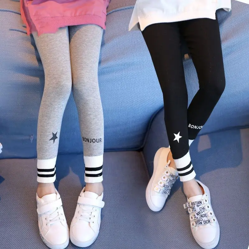 

Girls Leggings Children Pants Kids Trousers 2019 Autumn Spring New Arrival Fashion Casual Cotton Leggings Toddler Teenager Pants