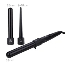 3 в 1 щипцы для завивки волос с набором насадок для всех сухих и влажных волос профессиональные щипцы для завивки волос с температурой с 3 сменными палочками 30