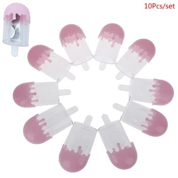 

10Pcs Ice Cream Suitcase Empty Lash Storage Packaging Box Eyelash Luggage Case