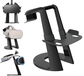 

Vr Stand, Virtual Reality Headset Display Holder For All Vr Glasses - Htc Vive, Sony Psvr, Oculus Rift, Oculus Go, Google Daydre