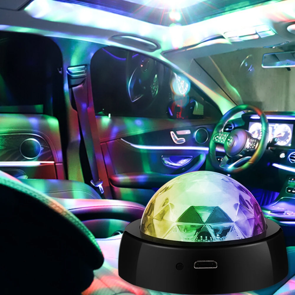 LEEPEE волшебное освещение для создания сценических эффектов DJ RGB Красочная музыкальная лампа USB перезаряжаемая Автоматическая декорация Автомобильный светодиодный свет