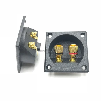 

2 Way Speaker Box Terminal Binding Post Cup DIY Home Car Stereo Screw Cup Connectors Subwoofer Plugs Dropship