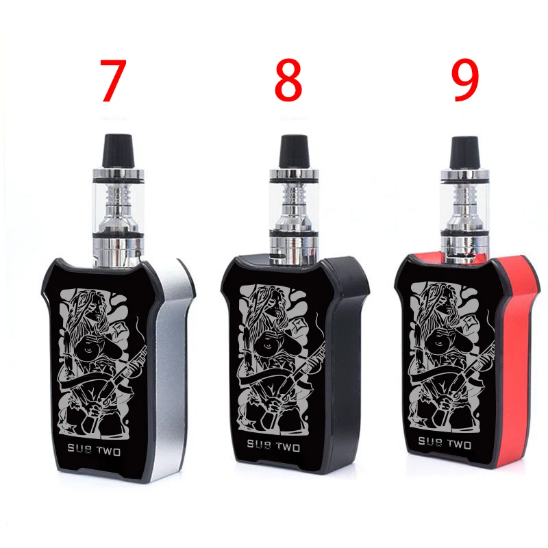 80W vape pen electronic cigarette kit 2200mah battery with 2.5ml atomizer 0.35 ohm tank vape mod e-cigarettes kit vs thc mod
