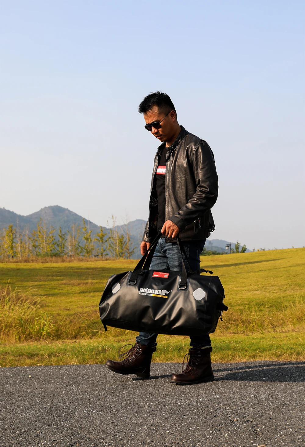 Rhinowalk 65L Cycling Motorcycle Trunk Bags Waterproof Rear Seat Bags Multi-functional Durable High Capacity Travel Luggage Bag (6)