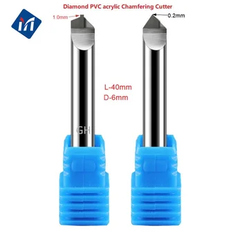 

Diamond PCD PVC acrylic cutter chamfering external chamfer tool aluminum milling cutter plastics Engraving Bits cutting blade