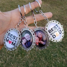 Double side personalized custom photo keychain personal baby name gift customized products keyring Double side personalized custom photo keychain personal baby name gift customized products keyring