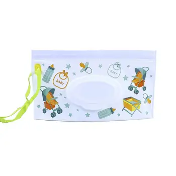 

Portable Eco-Friendly EVA Wet Wipes Container Bag/case Flip Extraction Portable Wet Wipes Cover for Stroller