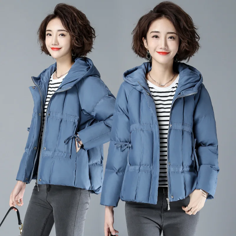 

2019 Winter New Style Korean-style Loose-Fit Versatile Thick Warm down Coat Cotton Overcoat