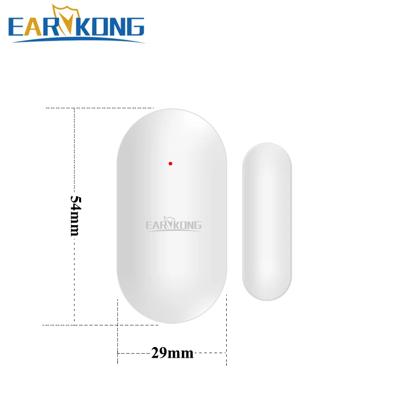Wireless Magnetic window door detector 433MHz Built-in antenna For GSM Home Burglar Security Alarm System