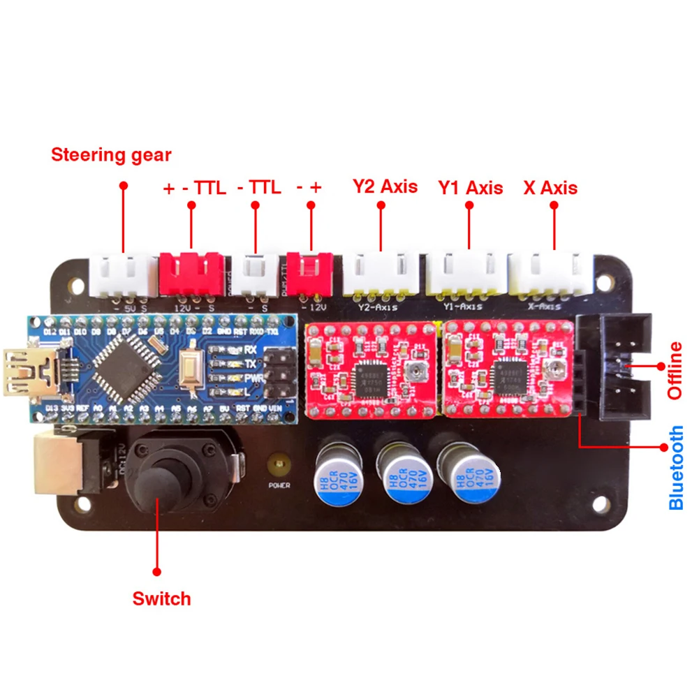 3 оси USB DIY резак инструмент управления доска Замена работы офлайн экран материнская плата аксессуары гравировальный станок для ЧПУ 3 оси USB DIY резак инструмент управления доска Замена работы офлайн экран материнская плата аксессуары гравировальный станок для ЧПУ