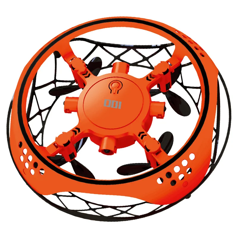 Newest Mini drone UFO RC Drone Infraed Induction Aircraft Quadcopter flying Upgrade Hot High Quality RC Toys For Kids gift toys - Color: orange