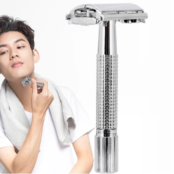 

Safety Double Edge Razor For Men Barber Straight Razor Men's Shaving Face Razor Blades Shaving Machine