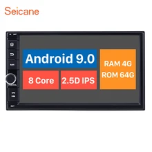 Seicane 2Din " Android 9,0 gps головное устройство Автомобильный мультимедийный плеер для универсального NISSAN TIIDA TOYOTA RAV4 Daihatsu KIA rio sedona