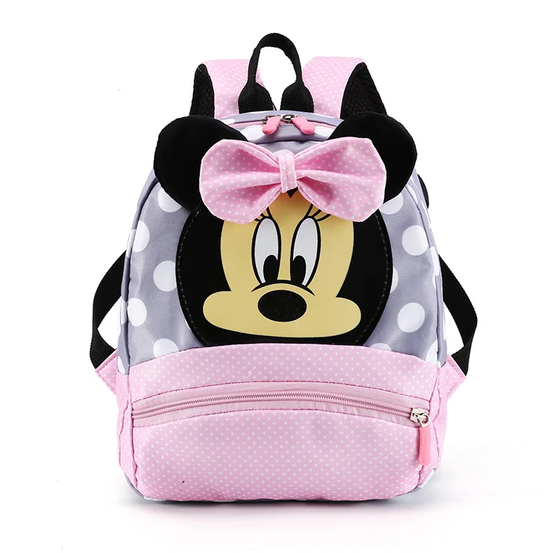 Disney New Mickey Minnie Children's Schoolbag Boys Girls Kindergarten Backpack Cartoon Kids For 1 2 3 4 5 6 Years Old | Багаж и сумки