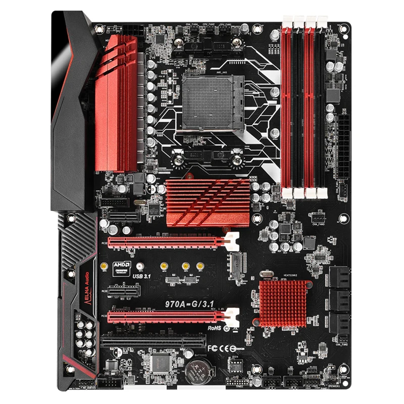 

For ASRock 970A-G/3.1 Desktop motherboard AMD 970 chipset AM3/AM3+ ATX DDR3 32GB SATA3.0 USB3.0 M.2 100% test intact