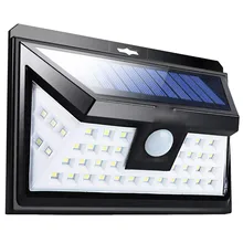 Перекрестная граница для солнечного света наружная настенная лампа для двора 24/34/44/48 Светодиодный инфракрасная Сенсорная лампа Водонепроницаемая с трех сторон