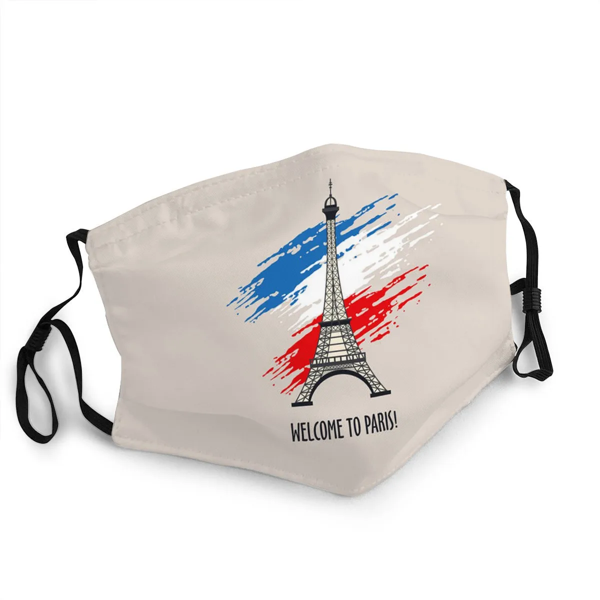 2020 New Paris Tower Face Mask Non Disposable Washable Anti Virus Infection Oral Cloth Masque French Flag Creative | Красота и