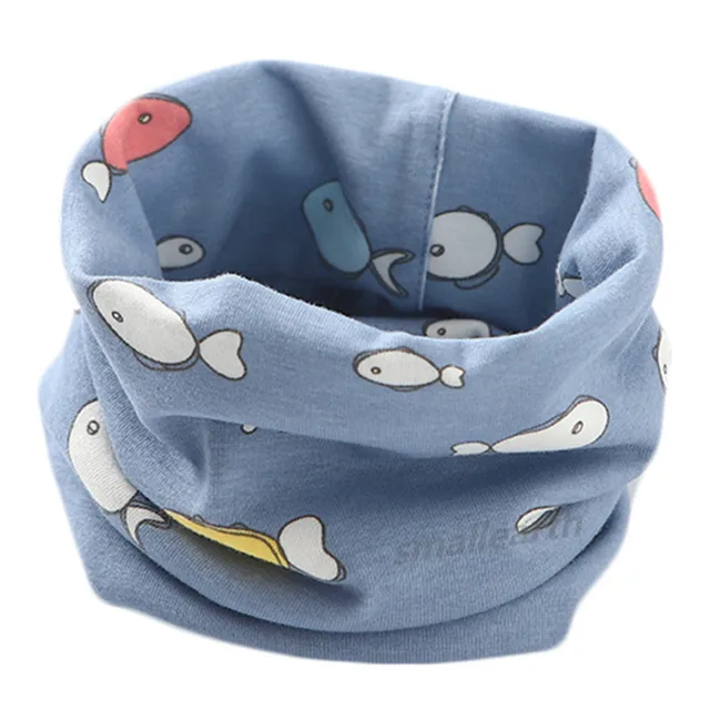 New Autumn Winter Children's Cotton Scarf Cartoon Kids Mufflers Outdoor Windproof Baby Warm Scarf Boys Collar Girls Neckerchief 5