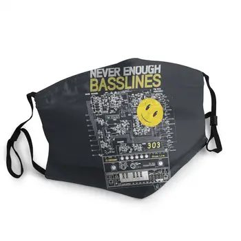 

303 808 Never Enough Basslines Non-Disposable Mouth Face Mask Pattern Anti Haze Dust Protection Cover Respirator Muffle
