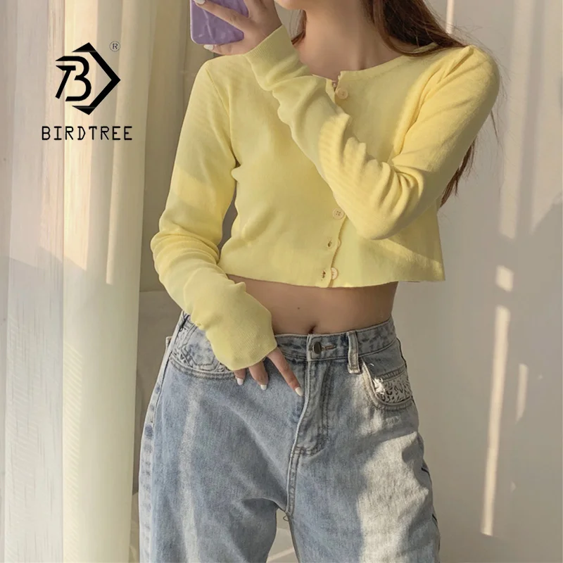 yellow crop top sweater