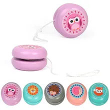 Новые деревянные игрушки йойо Божья коровка милые принты в виде зверей дети йо-йо творческие игрушки Йо-Йо для детей Дети йо-йо мяч высокого качества