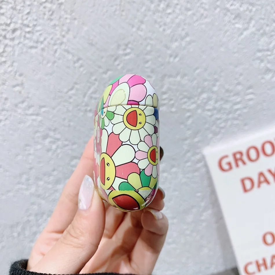 Чехол для наушников с цветком для Airpods 2, роскошный чехол с авокадо, прекрасный Чехол, защитный чехол для Apple Air Pods, чехол для наушников, аксессуары