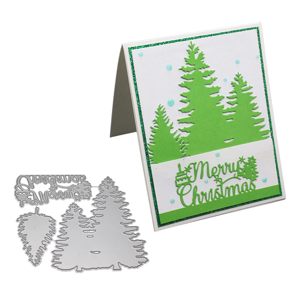

Adv-one Christmas Tree Metal Cutting Dies Stencils For DIY Scrapbooking Embossing Paper Cards Photo Album Making Craft