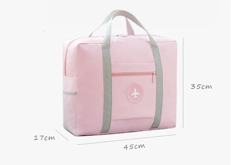 Новая Водонепроницаемая оксфордская розовая большая дорожная сумка женская портативная большая багажная сумка для девочек большая спортивная сумка Модная Складная Сумка-тоут для путешествий