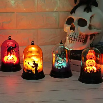 

Dazzling Toys Halloween Pumpkin Lantern Witch printed light for Halloween Party Light Up Pumpkin Lantern E7CB