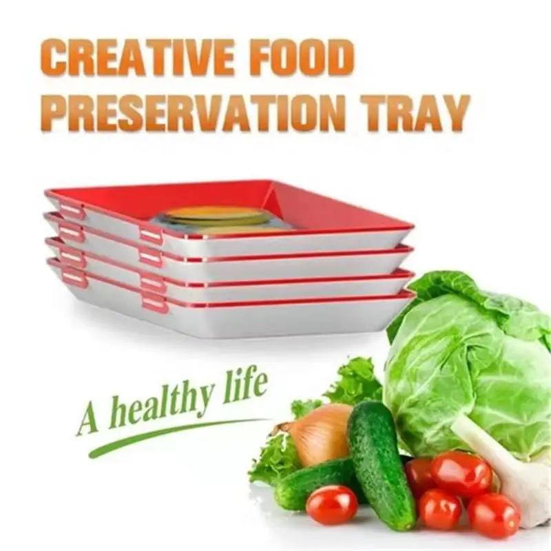 1pcs Creative Healthy Food Preservation Tray Storage Container Kitchen Tools us
