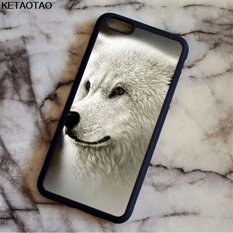 Серый Чехол KETAOTAO Wolf Wild Predator Snow Nature для samsung galaxy S4 S5 S6 S7 S8 S9 S10 edge Note из мягкого ТПУ резины и силикона - Цвет: Серый