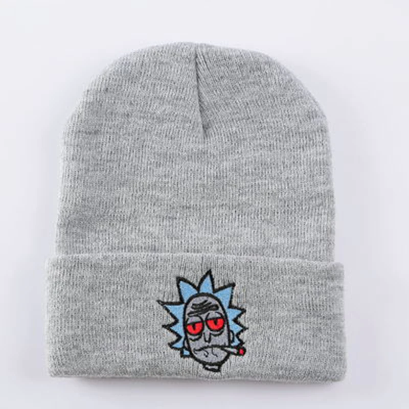 4 Rick and marty, зимние вязаные шапки Rick Beanie, уличная Лыжная вязаная шапка Skullies, унисекс, Adlut, шапка, костюмы, регулируемая, для взрослых, теплая - Цвет: 4