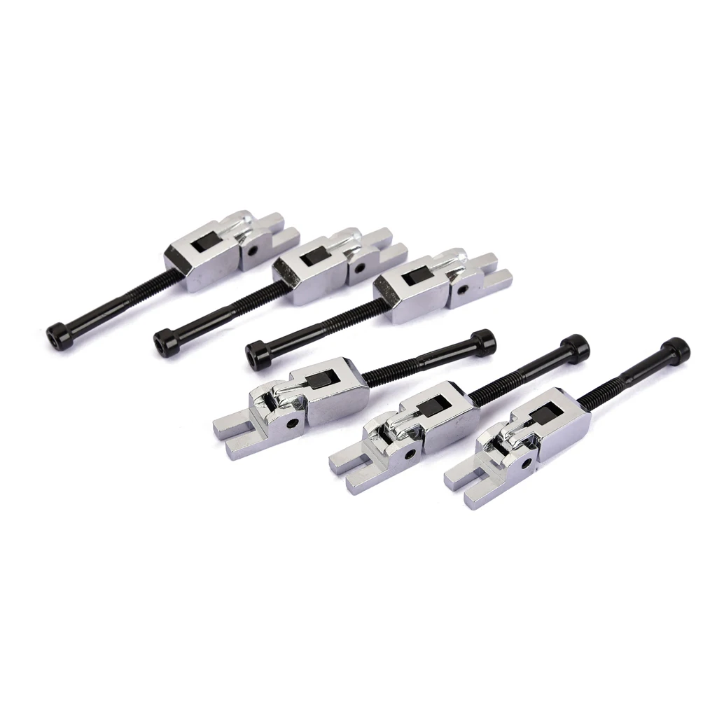 6 X High Quality Electric Bass Roller Saddles Bridge Double Locking Tailpiece