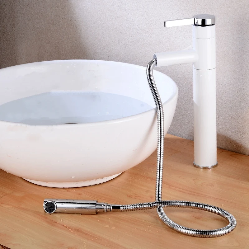 Kitchen Faucet Bathroom Basin Faucet Single Handle Single Hole Mixer Tap Deck Mounted Hot and Cold Tap Sink Brass Faucet