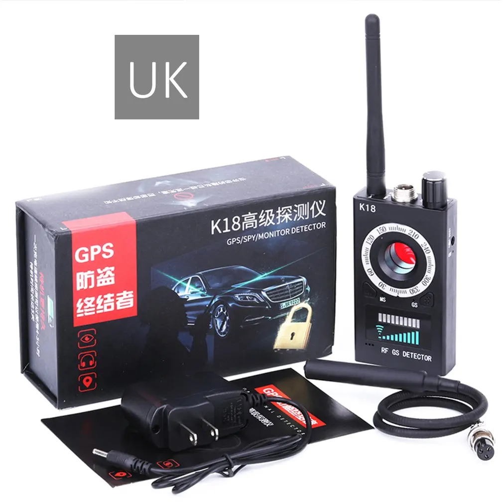 UK Anti-Gps Locator Privacy Protection K18 Detector Wireless Signal Detector Anti-Sneak Shot Anti-Eavesdropping Anti-Monitoring