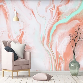 

Modern Simple INS Pink Marble Wallpaper Living Room TV Sofa Bedroom Home Decor Murals Nordic Style Abstract Art Wall Painting 3D