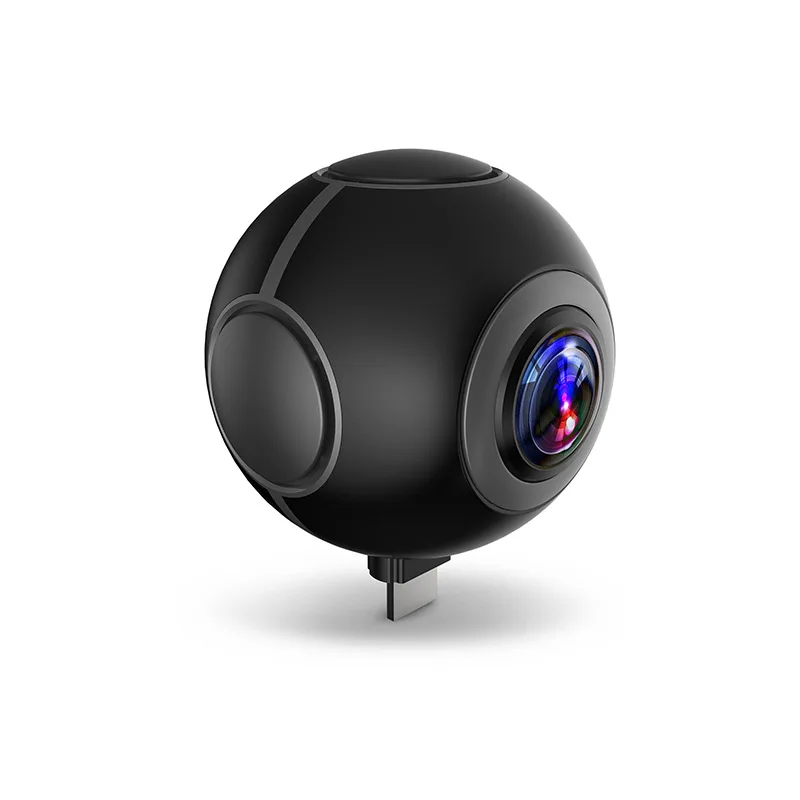 360-Degree Panoramic Camera Selfie 1080P 2MP 720-Degree High-Definition Fisheye Dual-Lens Mobile Phone VR Sports Camera