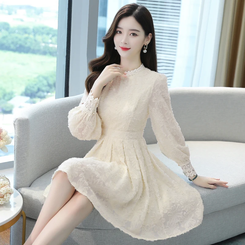 [ElfElfElf archives]24SS★LACE LINED DRESS/韓国人気/★2COLOR ElfElfElf archives]24SS☆LACE LINED DRESS/韓国人気/☆2COLOR