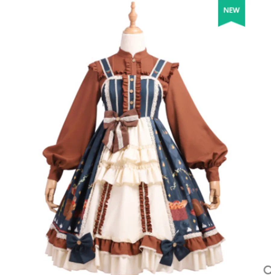 Платье принцессы дворцового стиля Сладкая Лолита винтажное кружевное милое