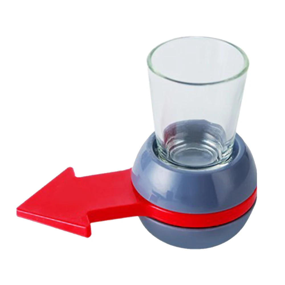 Funny Shot Spinner Party Game Rotatable Arrow Beer Wine Glass Cup Kit Spin The Shot Drinking Game Gifts Entertainment Supplies
