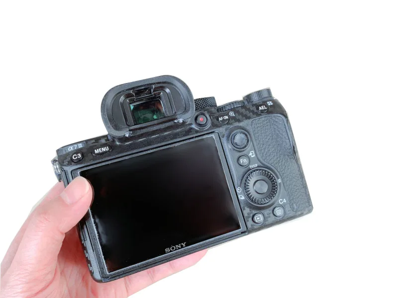 Для камеры sony A7III A7M3 A7R3 Защитная пленка для тела наклейки из углеродного волокна устойчивый к царапинам грубый клей отправить запасные наклейки