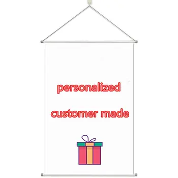 

Personalize Customer Made Luxury Alloy Fabric Wall Poster Scroll 60x90cm/24x36inches